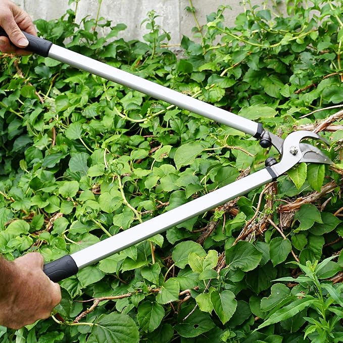 Kings County Tools Heavy Duty Multi-Purpose Branch and Tree Lopper | Sharp & Thick Drop Forged Steel Blades | Won't Flex When Cutting Wood | 28.25" Long with 22" Aluminum Handle