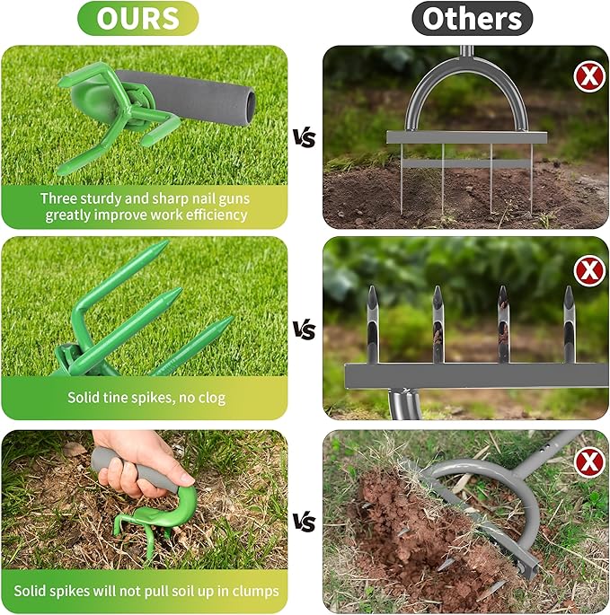 2packs,Earth Tiller，Pot Tiller，Hand Tiller Claw Cultivator，Loosen The Claws，Loosen The Gripper manually,Garden Weeder Tool for Vegetable Gardening Planting
