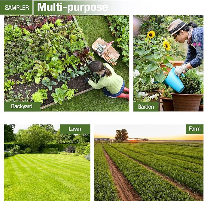 40 Inches Professional Stainless Steel Soil Sampler Probe with Ejector Foot Pedal Reusable Sample Bag, Soil Test Kits for Lawn Garden Farm Soil Sampling