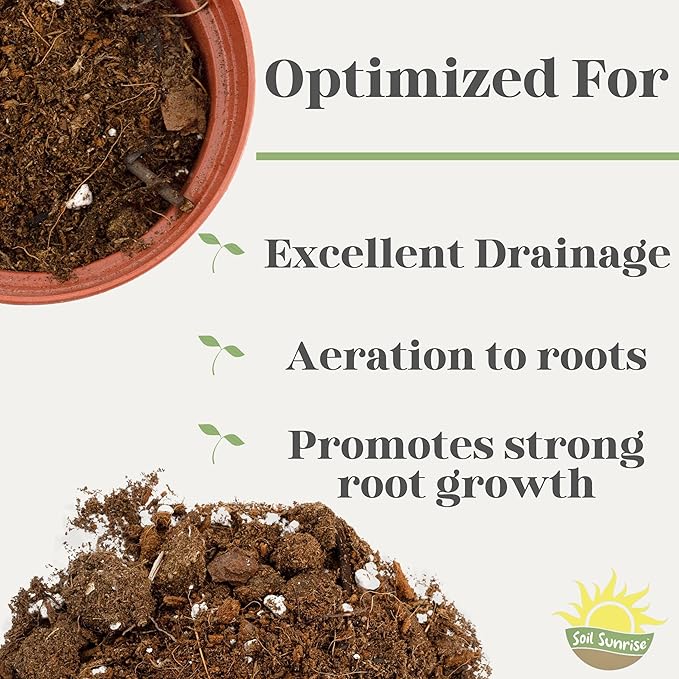 Monstera Houseplant Potting Soil Mix (8 Quarts), Custom Blend for Growing and Repotting