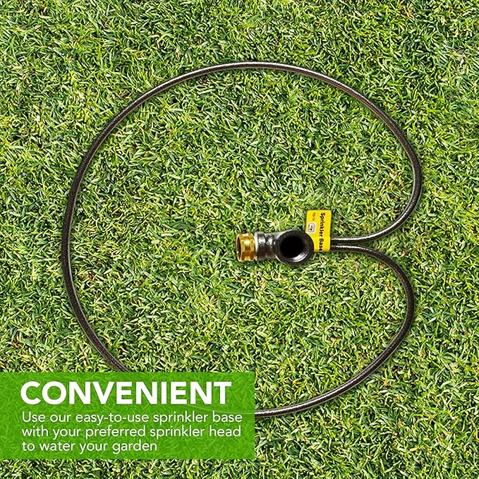 Yard Butler Ring Base Sprinkler Stand - Durable Gardening Supplies for Lawn Care - Sturdy Design for Sprinkler Stability - Water Lawn & Garden Evenly - 3/4" Head