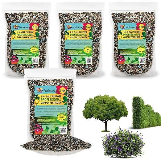 6-6-6 All Purpose Professional Garden Fertilizer - Provide Essential Nutrition for a Thriving Garden - 20 QUARTS