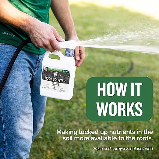 Turf Titan Root Booster – Lawn Probiotic & Garden Booster – Natural Liquid Probiotic for Plants & Lawn Care – Green Lawn Booster for Effortless Lawn Maintenance - Covers up to 8,000 Sq Ft