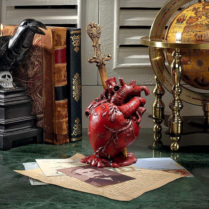Design Toscano Edgar Allen Poe s Tell-Tale Heart Statue 5 Inch