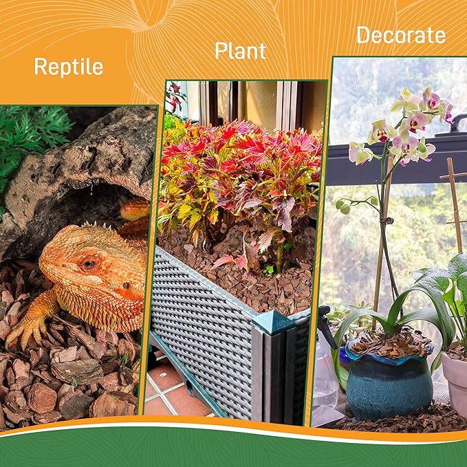 29qt Orchid Bark Horticultural Grade- Natural Mulch for Potted Plants, Root Development of Orchid Plants and Garden Soil Amendment Mix