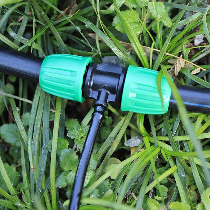 10 Pcs Barbed Tee 1/2 inch Tubing (1/2" ID x0.6-0.63" OD) 16mm to 1/4 inch Irrigation Tube Anti-Drop Quality Fitting (Fits 13mm ID / 4mm ID)