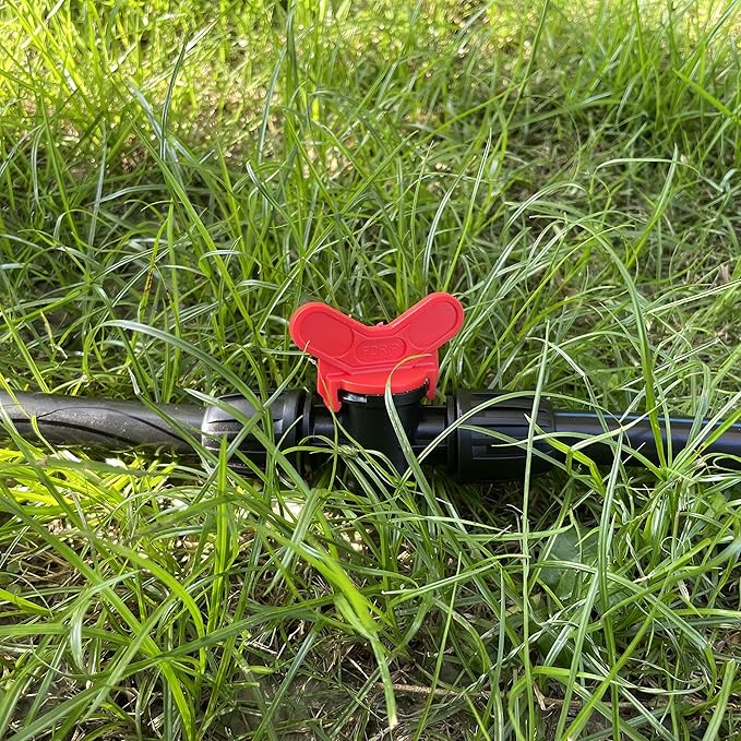 10pcs Drip Irrigation Tubing Fittings, In-Line Barbed Switch Valve For 1/2 Inch Drip Tubing(1/2" ID x 0.65" OD), Shut-Off/On Water Flow