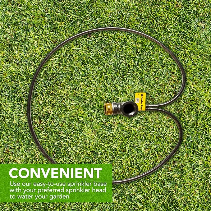 Yard Butler IRB-14 3/4-Inch Lawn Sprinkler Stand, Adjustable Metal Ring Base Sprinklers for Yard, Easy Base Stand for Garden Sprinklers for Large Areas - 2 Pack