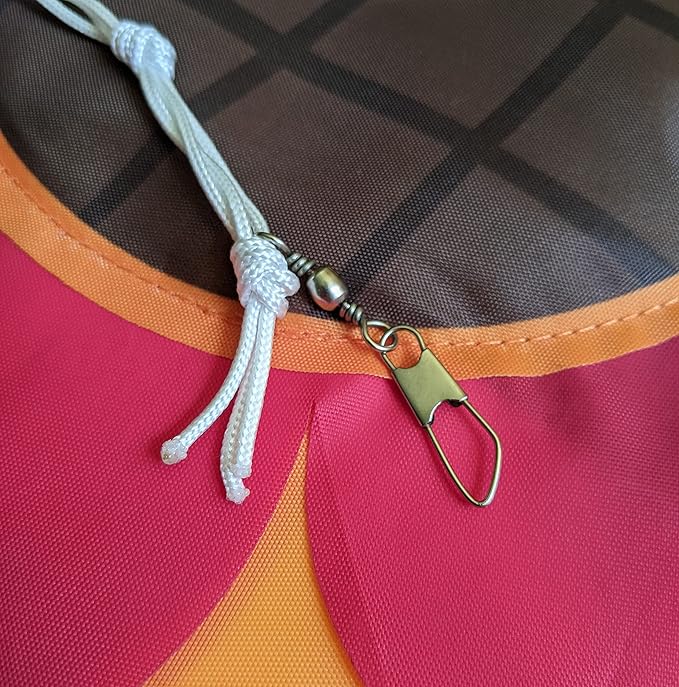 Madrona Brands Red Flower Windsock | Durable Outdoor Hanging Decoration | Yard, Garden, Patio, Home and More | 42-Inch