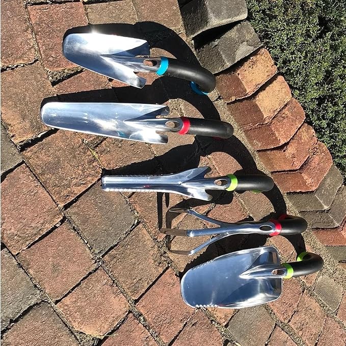 Radius Garden 30511 Ergonomic Garden Hand Tool Set, Red