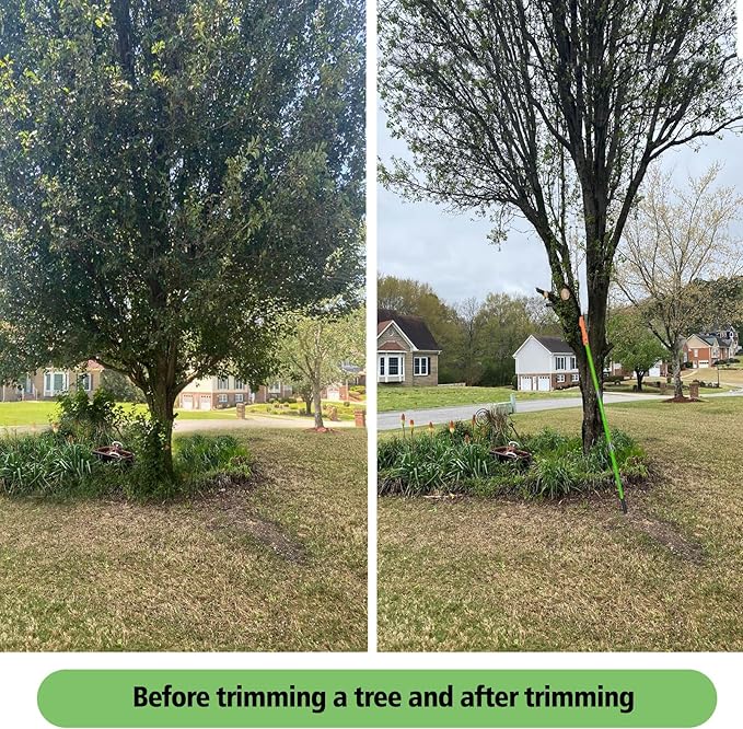 Scalebeard Hand Pole Saws for Tree Trimming,Manual Tree Trimmer,Handheld use or with Extended Manual Pruning Saw for precision tree limb cutting-Pole Saw Attachment(Pole not included)