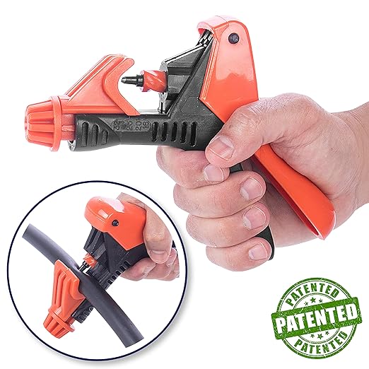 Universal Punch UP-3 Drip Irrigation Hole Punch Tool - Spiral Operation Tube Punch for Drippers, Connectors, Sprinkler Irrigation Tubes Pipes 16 to 32mm, Drip Irrigation Punch Tool 160030-P