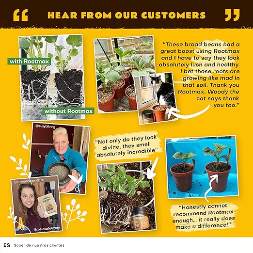 RootMax - Mycorrhizal Fungi Rooting Powder (75 g/2.64 oz) | 50X More Potent Than Rooting Hormone for Cuttings | Enhanced Formula for Bigger Roots | Treats Upto 15 Plants