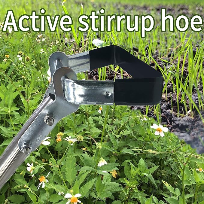 Garden Hoe Stirrup Hula Hoe Replacement Head Weeding Hoes Action Weeder for Gardening Soil loosening