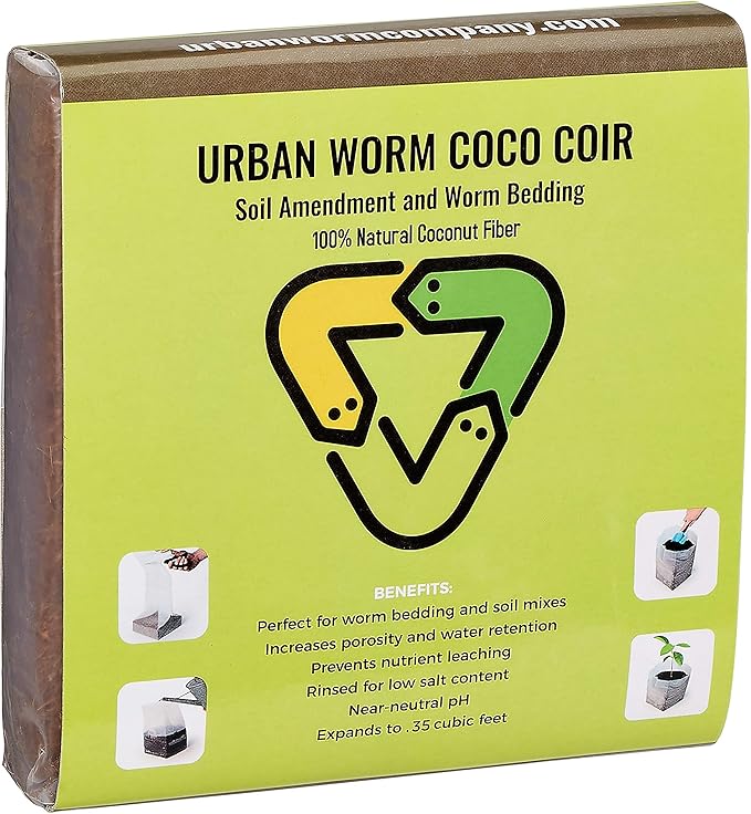 Urban Worm Coco Coir Soil Amendment and Bedding (24)