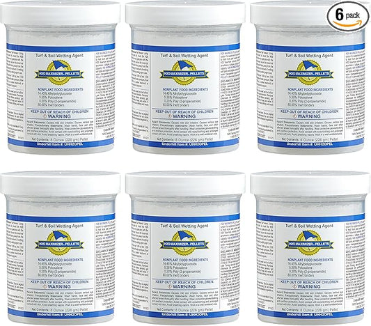 Underhill UHH20PEL H20 Maximizer Ultra Holding Wetting Agent Pellets Soil Surfactant for Lawn, Garden, Turf Grass, Golf Greens, 6 Tablets