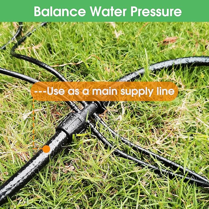 20 FT 1/2 inch Drip Irrigation Tubing Main Line Hose for Garden Irrigation System