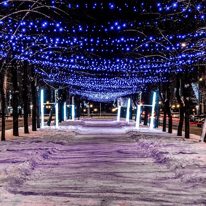 Christmas Lights,100 LED 39FT Outdoor/Indoor Christmas Lights Plug in with 8 Modes & Timer & Memory Function, Waterproof Christmas Lights Outdoor for Holiday Party Christmas Tree Decor