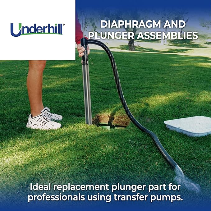 Underhill Diaphragm and Plunger for Water Pump Big Gulp Pro 36 Inch and Gulp Pro 22 Inch Pumps, Replacement Parts, Repair, A-GRPD