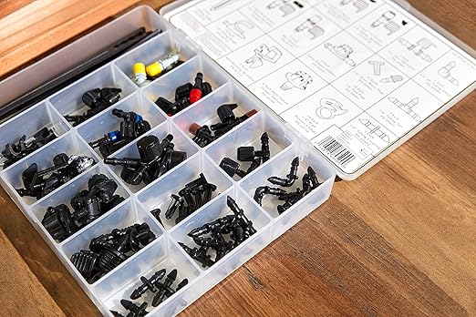 Orbit 69500 92-Piece Drip Irrigation Assortment Kit, Black