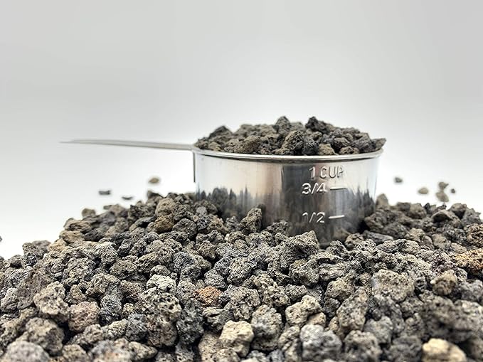 Black Lava Rock | 2 Quarts Bag | 1/4” Particle Size | Soil Aggregate for Bonsai, Cactus, Succulents, and More | Enables Optimal Drainage and Soil Aeration | The Bonsai Supply