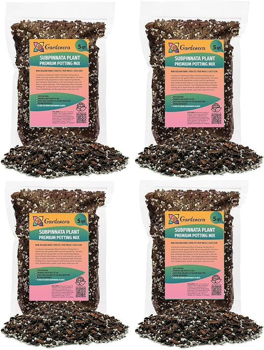 Monstera Subpinnata Soil Mix - Trusted by Experts for Strong and Healthy Plants - 20 Quart (4 Bags of 5 Quart)
