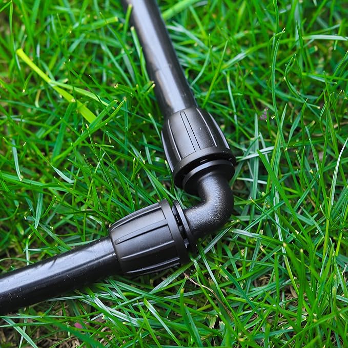 1/2 inch Irrigation Fittings Elbow Connectors For (1/2" ID x0.6-0.63" OD) 16mm Drip Tubing Barbed Connectors-10 Pcs/pack