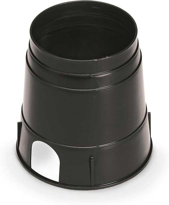 Rain Bird CPVB6RND Professional Series 6" Round Sprinkler Valve Box, Black with Green Lid, 9.5" High