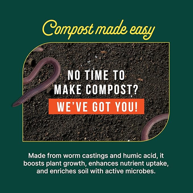 Sunday Organics Soil Boost - Enhance Soil Health & Promote Vigorous Plant Growth - Made with Vermicompost Extract & Humic Acid - 32 Fl Oz, 2 Pack