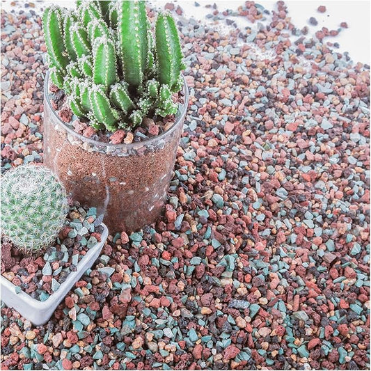 15lb Mix Horticultural Lava Rock Pebbles Pumice Potting Soil Amendment Succulent Cactus Bonsai Gritty Rock Decorative Gravel Plant Drainage Volcanic Rock for Aquarium Fairy Gardening Top Dressing