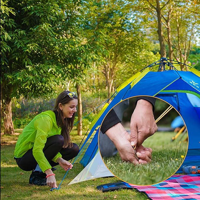 Landscape Staples 4 Inch 300 Pack Garden Stakes, Heavy Duty Galvanized Garden Staples for Fences, Lawns, Weed Barriers and Landscape Fabrics, Netting, Irrigation Hose (300)