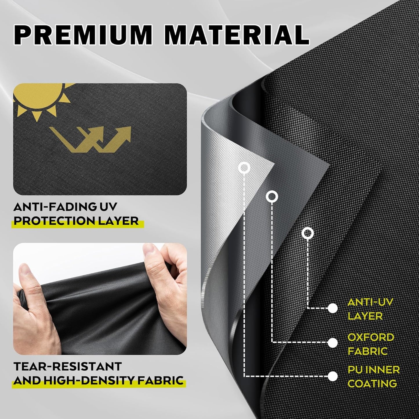 Griddle Cover for Member's Mark 4-Burner Outdoor Gas Grill, Flat Top Grill Cover for Member's Mark 36 Inch Outdoor Griddle-Waterproof Griddle Cover 72in