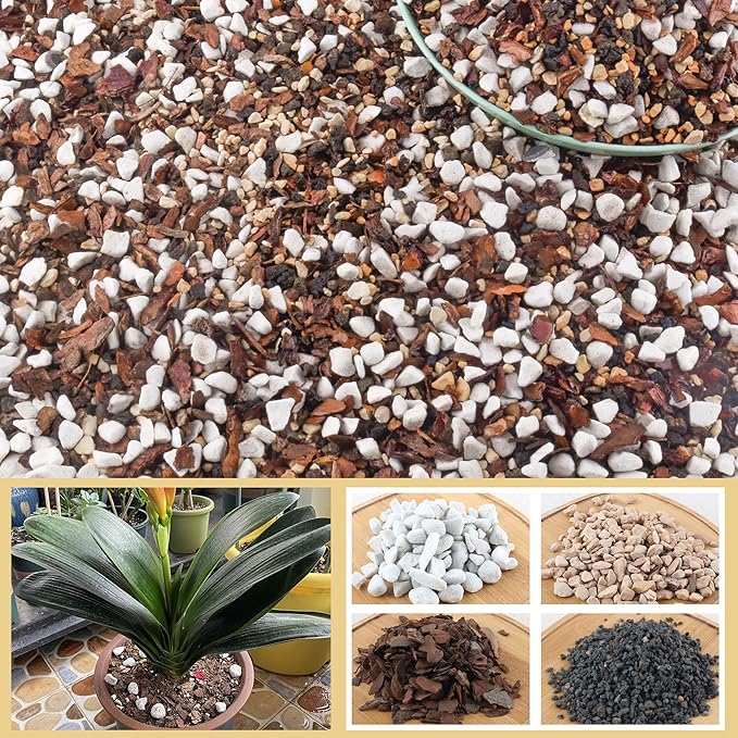 10 Quart Bonsai Soil Mix Lava,Pumice,Pine Bark and Calcined Rock, Natural Organic Mix for Potted Plants…