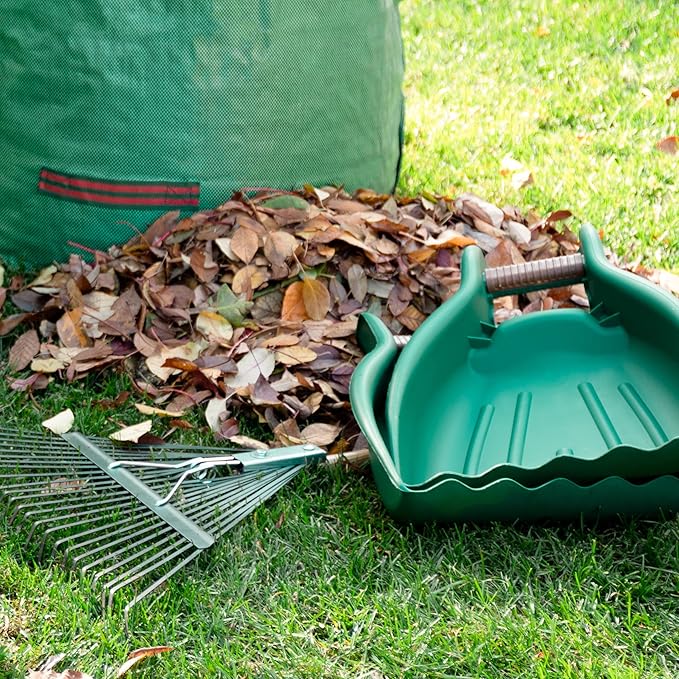 MEKKAPRO Leaf Scoops and Claws V2.0, 1-Pair (2 Pieces), Sturdy Ergonomic Grip Leaf Rake, Large Hand Held Garden Rake Grabbers for Leaf, Garden Claw for Lawn Grass Removal