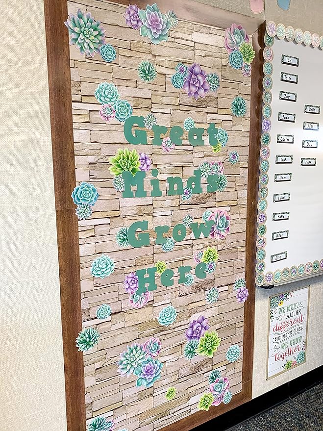 Rustic Bloom Succulent Accents - Assorted Sizes, Multi Color