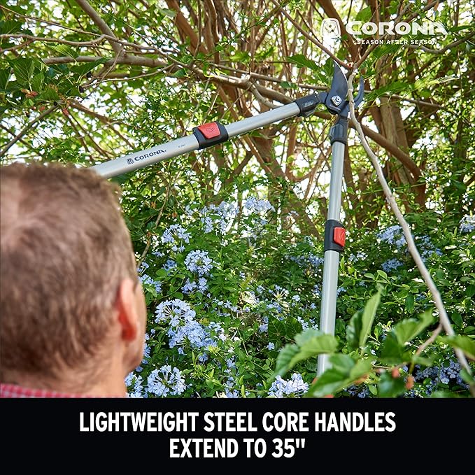 Corona SL 3364 ComfortGEL Extendable Bypass Lopper, 1-1/2 Inch Cut