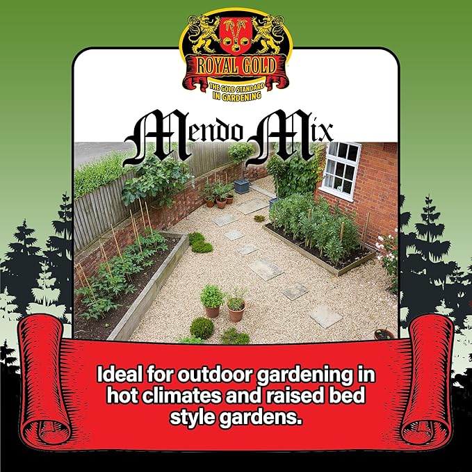 Royal Gold Mendo Mix Soil Amendment, 1.5 Cubic Foot - for Strong Root Development and Aggressive Growth, Ideal for Outdoor Gardening in Hot and Dry Climates