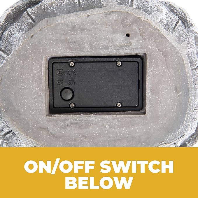 VP Home Buddha Statue for Home and Outdoor Decor, Solar Powered Flickering LED Garden Light, Zen Meditation, Spiritual Room Decor (Zen Buddha)