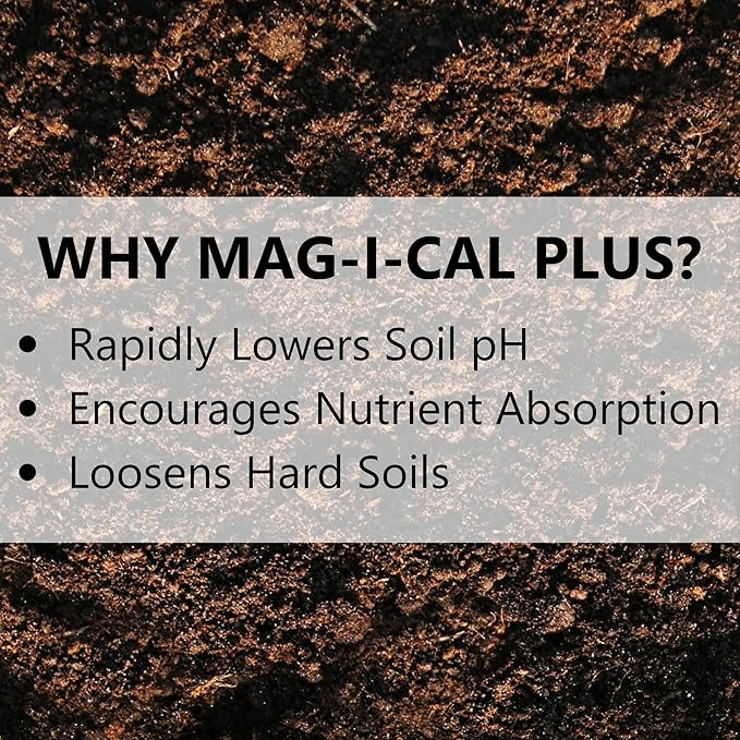 Jonathan Green (11356 Mag-I-Cal Plus Soil Food for Lawns in Alkaline & Hard Soils - Soil Amendment for Grass (5,000 Sq. Ft.), No Size, Brown