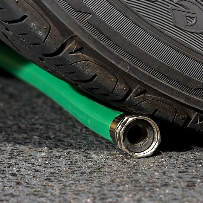 Rain Bird PGH75HF Premium High-Flow Garden Hose, Heavy-Duty 100% EDPM Rubber, Hexagonal, 3/4" Inside Diameter x 75' Long, Green