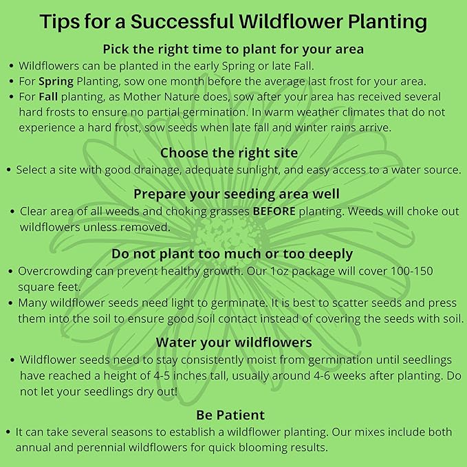 Monarch Butterfly Rescue Wildflower Seed Packet - 1oz, Open-Pollinated Wildflower, No Fillers, Annuals, Perennials and Milkweed Seeds for Monarch Butterfly 1oz