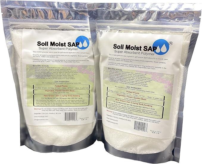 Super Absorbent Polymer Helps Plant Growth and Plant Establishment (2 Pounds)