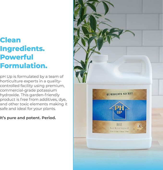 Humboldts Secret pH Up and pH Down Control Kit | Liquid pH Plant Balancer for Soil Gardening & Hydroponics Growing System | Optimal Nutrient Uptake for All Plants (32 Ounce)