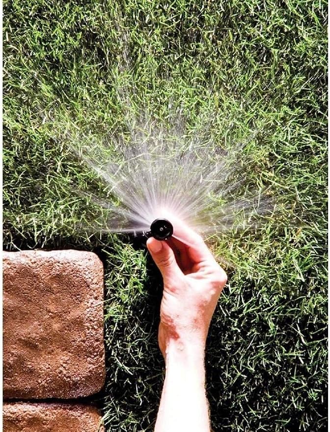 Rain Bird 1806APPRS Pressure Regulating (PRS) Professional Pop-Up Sprinkler, Adjustable 0° - 360° Pattern, 8' - 15' Spray Distance, 6" Pop-up Height, Black