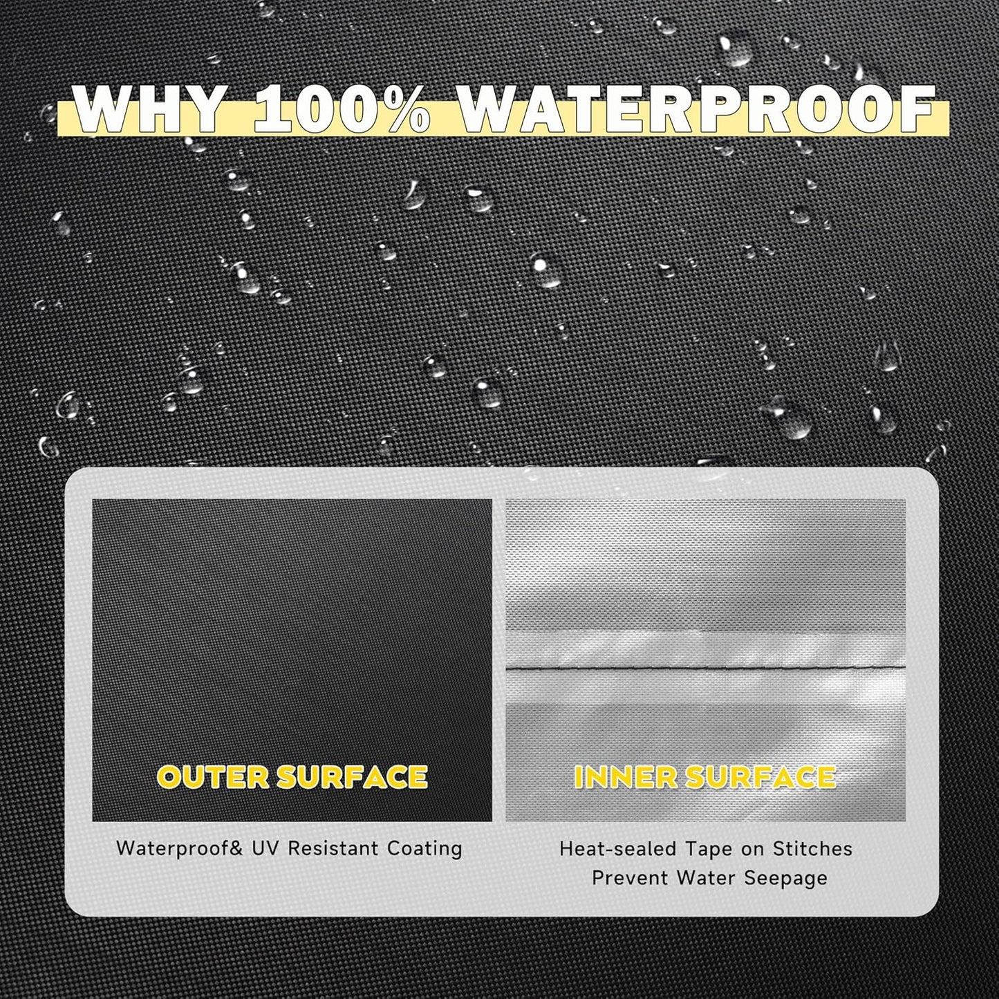 Outdoor Island Table Cover for Feasto Grill Cart with Storage Cabinet, Outdoor Kitchen Cabinet Cover for BBQ Storage Cabinet/Outdoor Kitchen Cart/Outdoor Prep Table