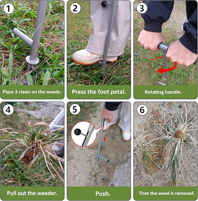 Weed Puller Tool-Weed Puller Stand Up Weeder - Weed Tool Remover - Weed Puller Tool Stand Up Heavy Duty - Weed Remover Tool - Garden Weeding Tools