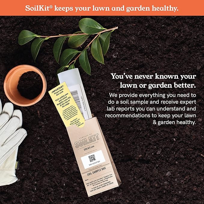 Soil Test Kit - Discover Your Lawn and Garden Fertility with pH, Nutrient and Mineral Analysis. Professional Results Provide Custom Fertilizer Prescription for Your Yard.
