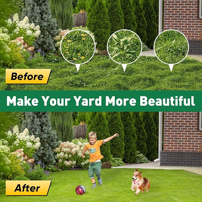 BlumWay 64 INCH Weed Puller Tool, Stand Up Heavy Duty Weed Puller, 3 Adjustable Long Handle Weed Remover Tool, 4 Claw Steel Head Weeder Tool, Garden Manual Weeding Tool Without Bending or Kneeling