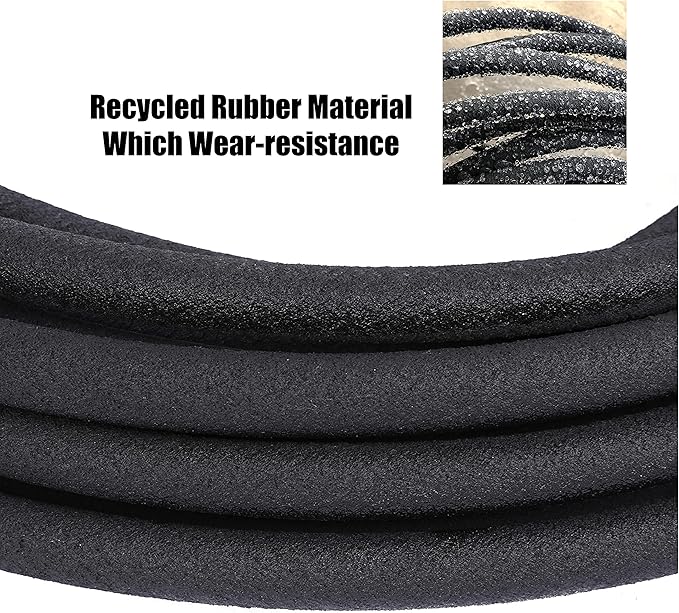 Soaker Hose 3/8 inch x 75FT,Garden Hose With Fittings,Heavy Duty Soaker Hose-Saves 70% Water For Lawn(75FT).