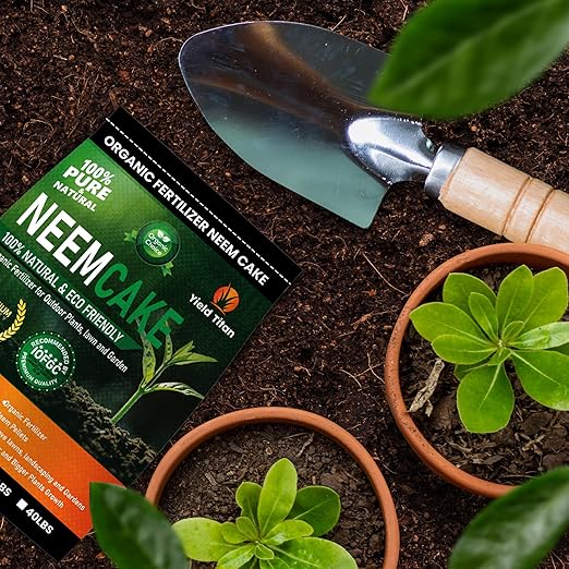 Premium Neem Cake, Natural Fertilizer for Gardening and Soil Amendment (20LB)